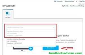 mcafee antivirus plus activation download