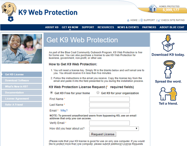 K9 Web Protection License Key