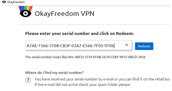 OkayFreedom VPN Premium Code 2018 Free 365Days