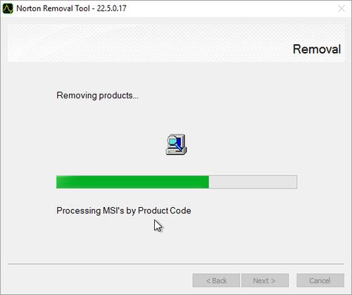 uninstall your norton product using norton removal tool