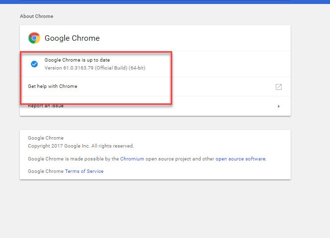 Updating System for Google Chrome