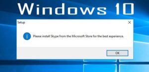Install Skype in Windows 10 from Offline Installer