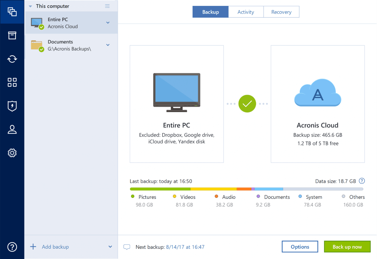 cleanup tool acronis true image 2019