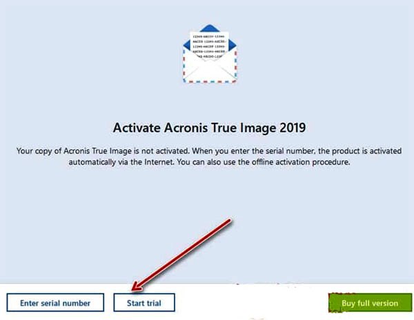 acronis true image trial key