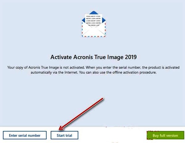 how to find the serial key acronis true image