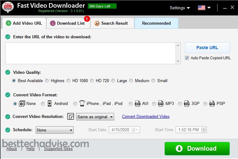 Fast Video Downloader Registration Key Free for 1 Year