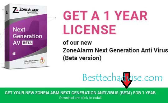 ZoneAlarm Next-Gen Antivirus Free For 1 Year