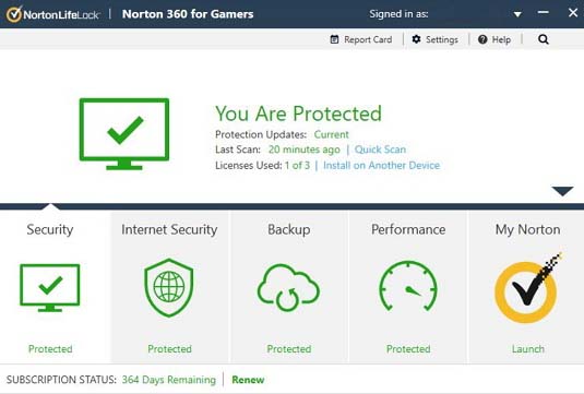 Norton 360 for Gamers Free Trial for 90 Days